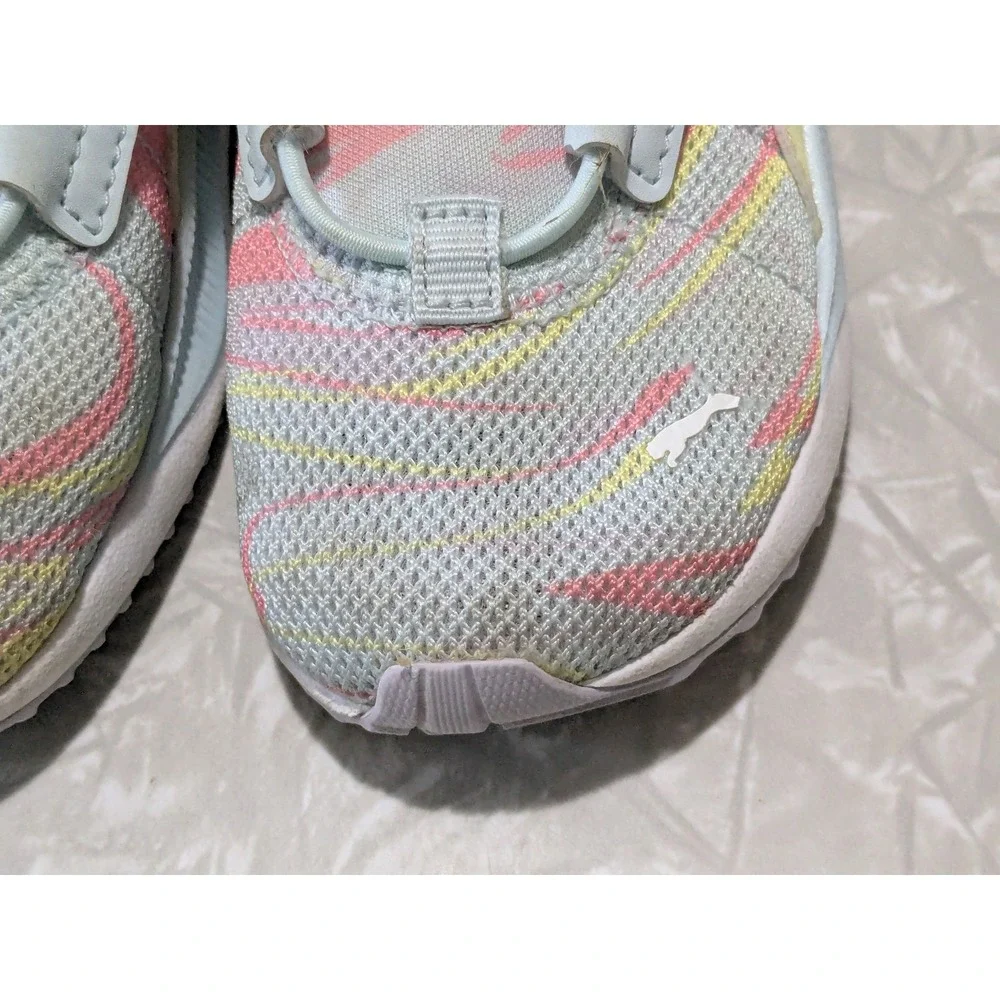 Puma Pacer Future Marble Toddler Sneakers Pastel Pink Yellow Blue 8C